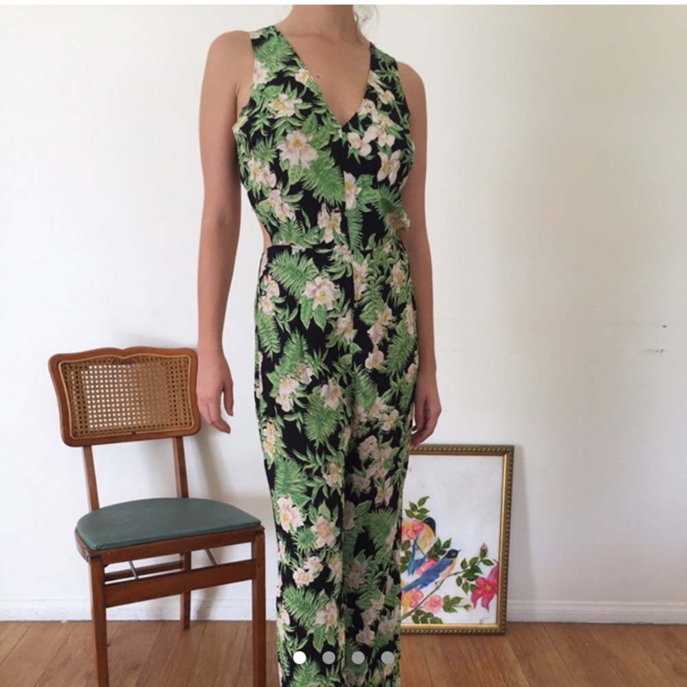 Reformation HP 🎉 Palm Print Jumpsuit